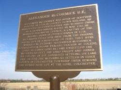 Heritage plaque in honour of Alexander McCormick