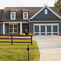 The exterior of a well maintained home.